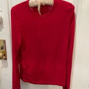 Mijeong Park, cashmere Classic Red Long Sleeve Top
